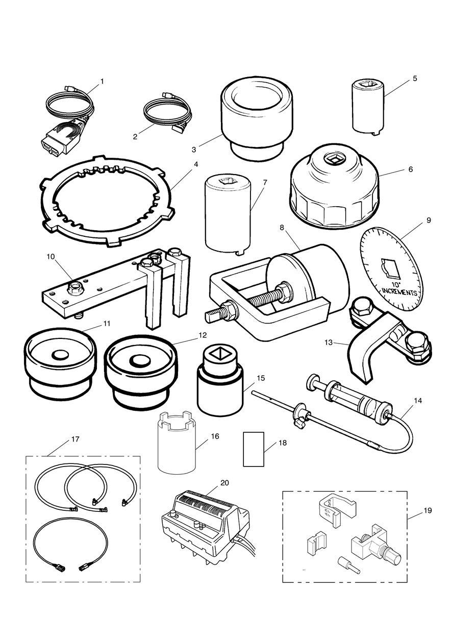 Service Tools exploded diagram