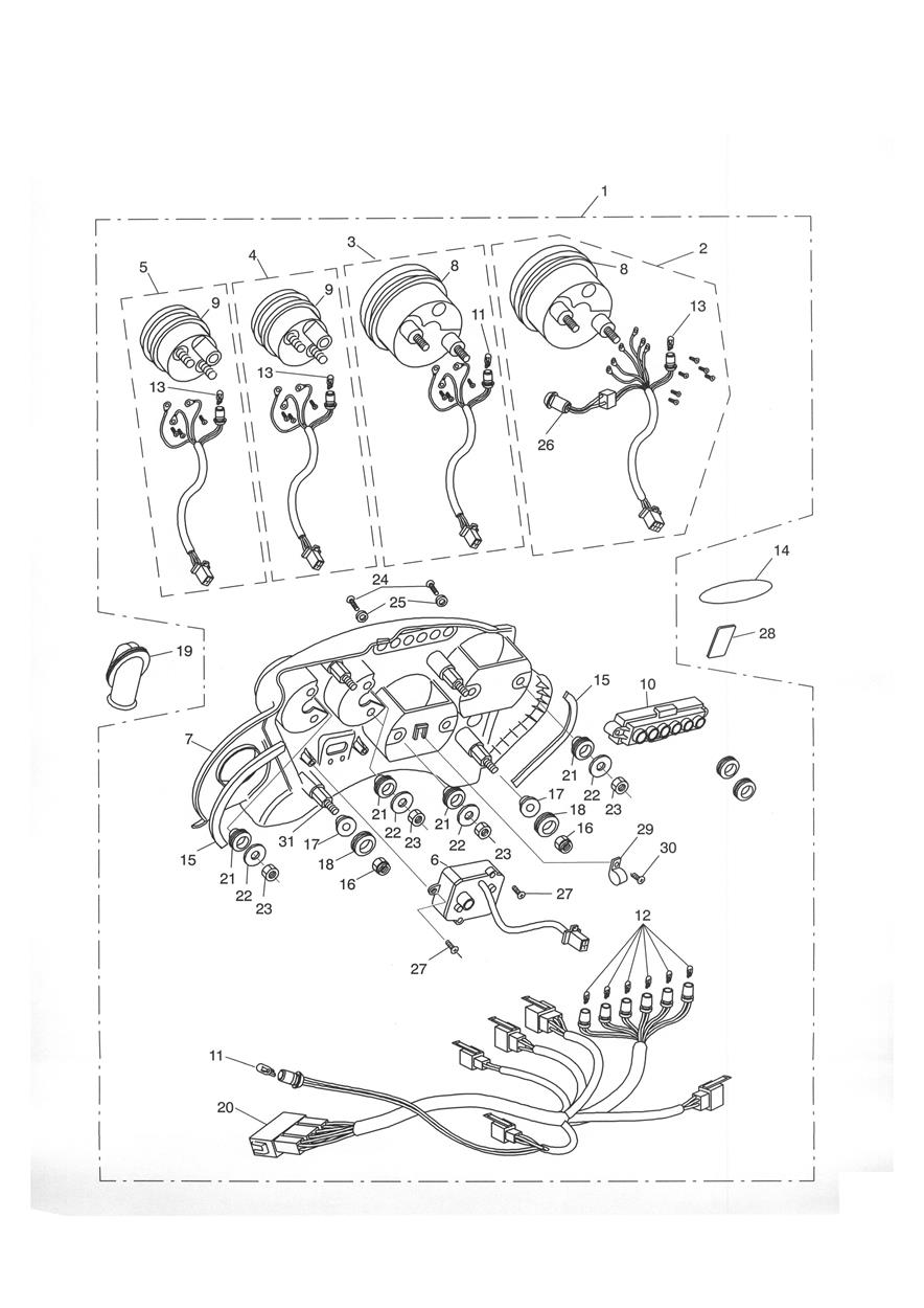 Instruments exploded diagram