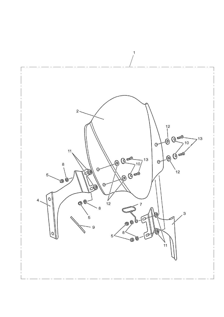 Sports Screen exploded diagram