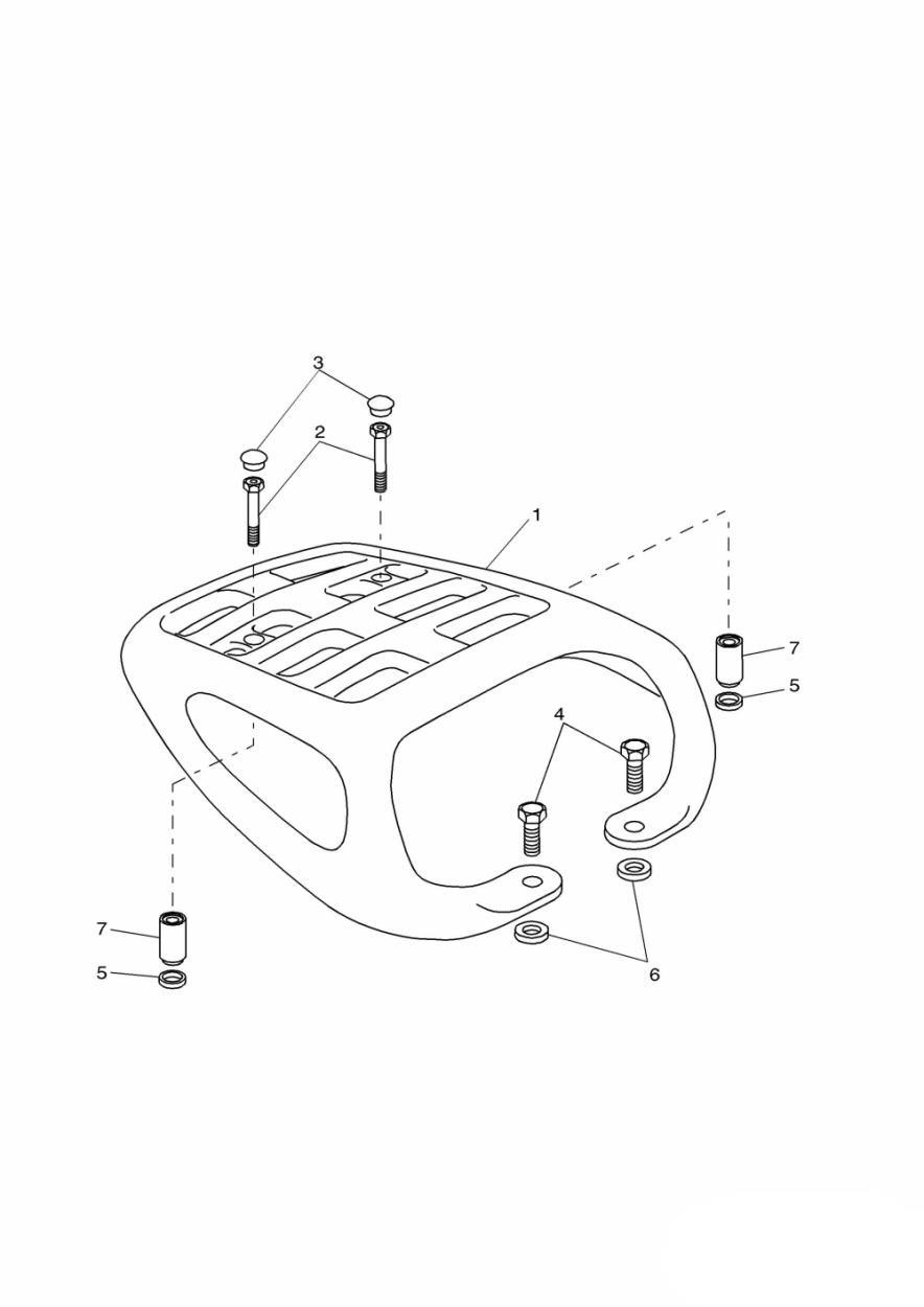Bodywork - Rear Rack exploded diagram