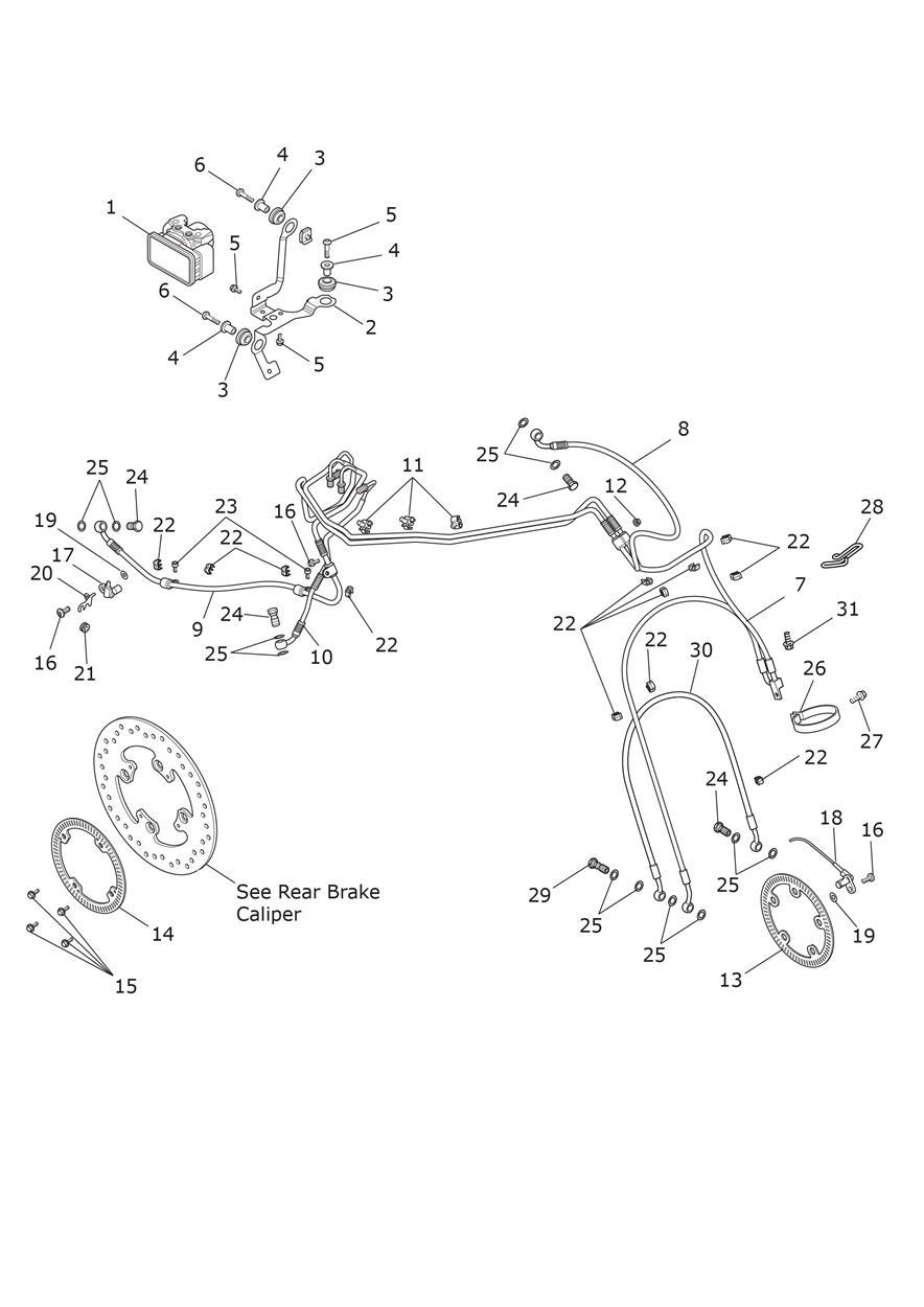 ABS System exploded diagram