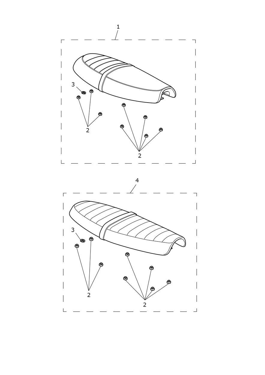 Seat Assembly & Toolkit exploded diagram