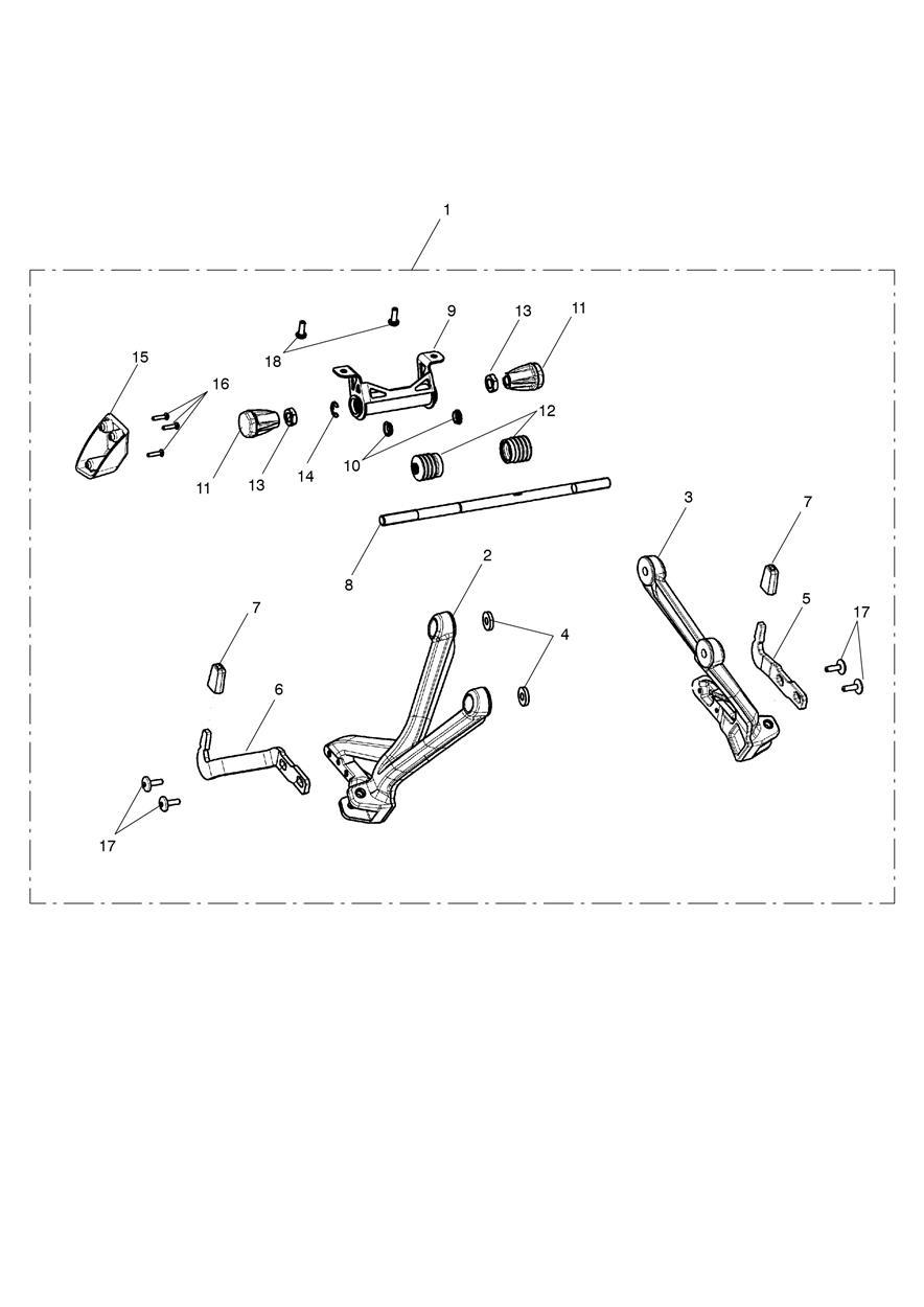 Mounting Kit, Pannier exploded diagram