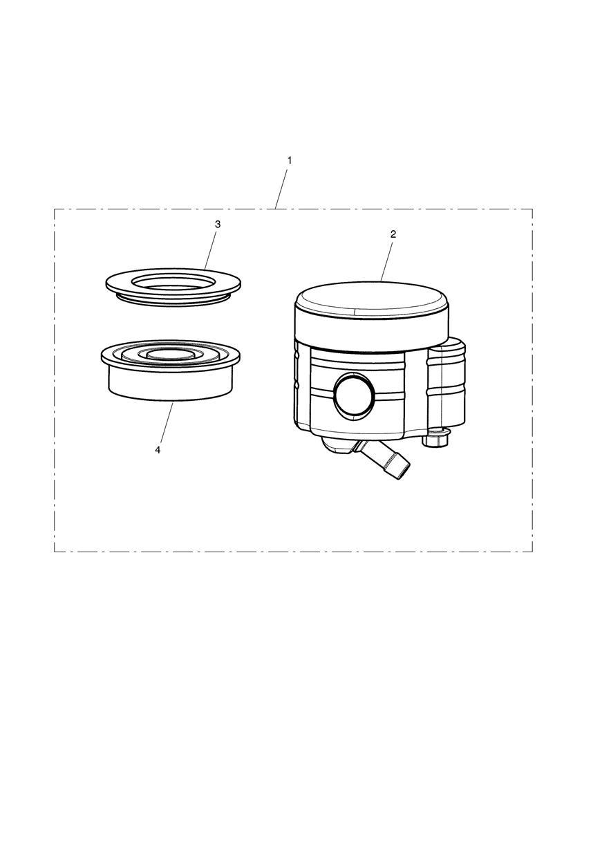 Front Reservoir exploded diagram