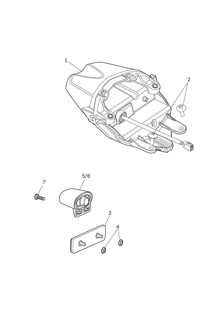 Rear Light exploded diagram