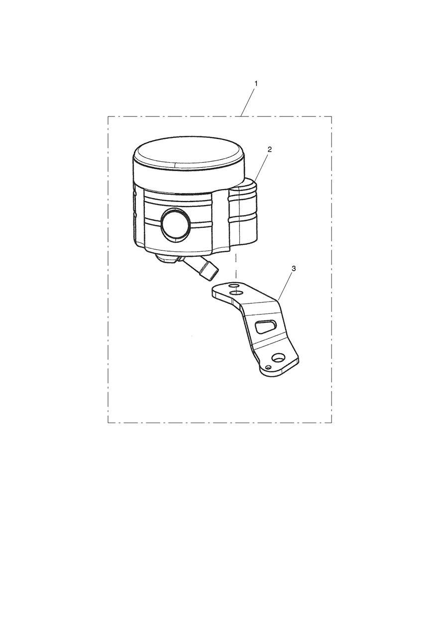Front Brake Reservoir Kit exploded diagram