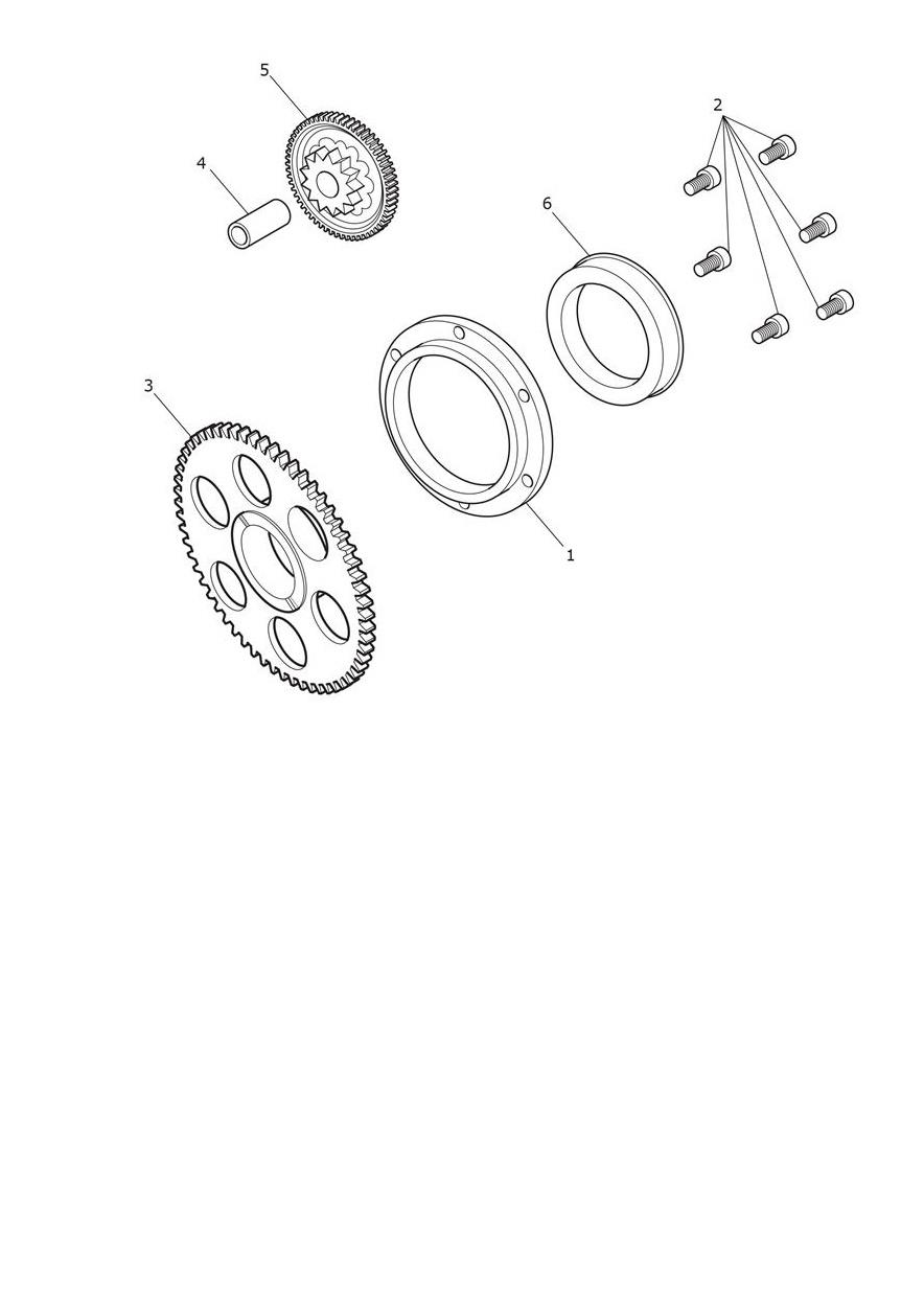 Starter Drive Gears exploded diagram