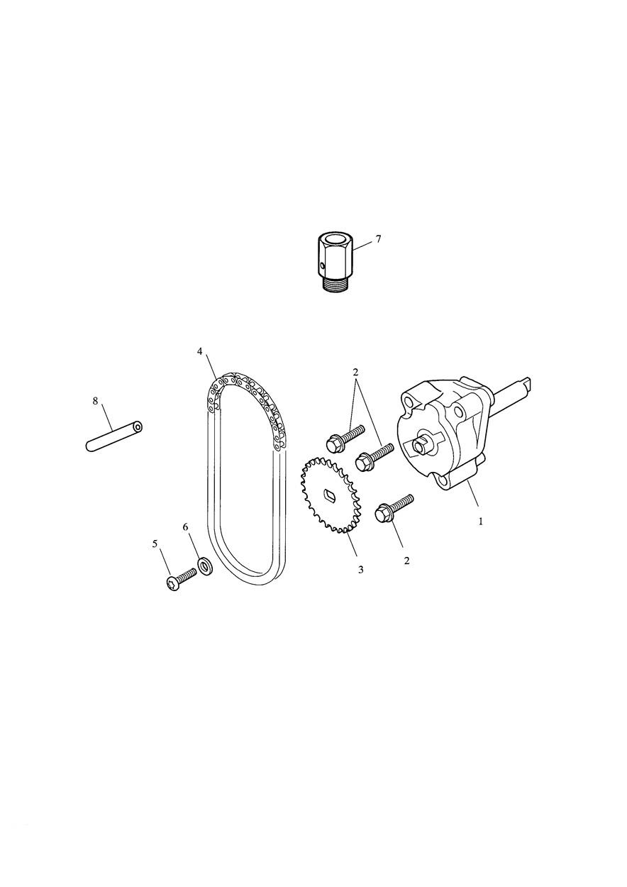 Oil Pump & Drive exploded diagram