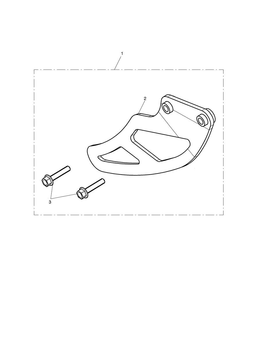 Lower Chainguard Kit exploded diagram