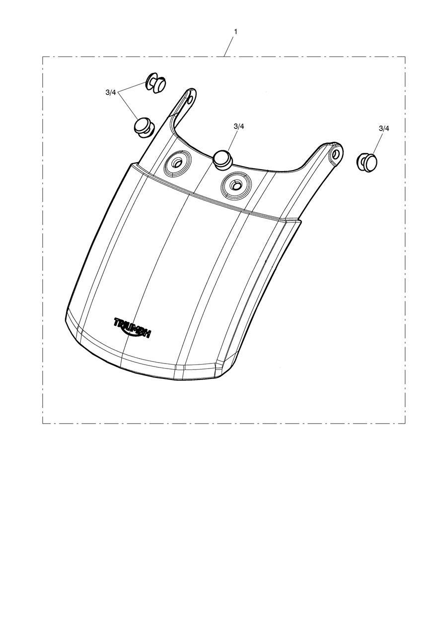 Mudguard Extension Kit exploded diagram