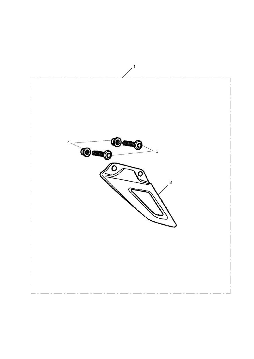 Low Chain Guard, Carbon Fibre exploded diagram
