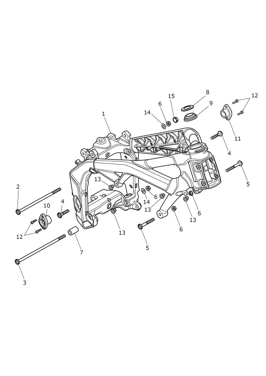 Main Frame & Fittings exploded diagram