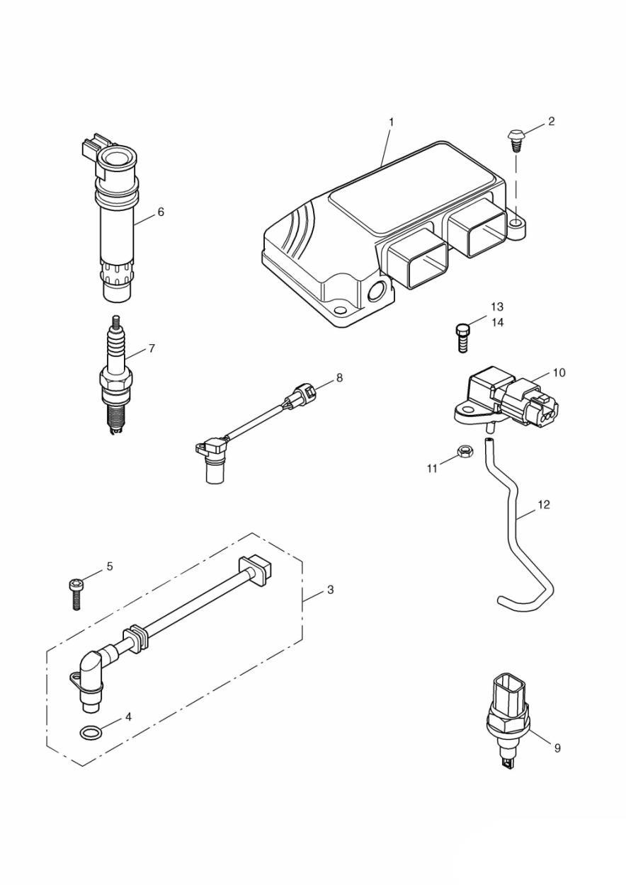 Engine Management System exploded diagram