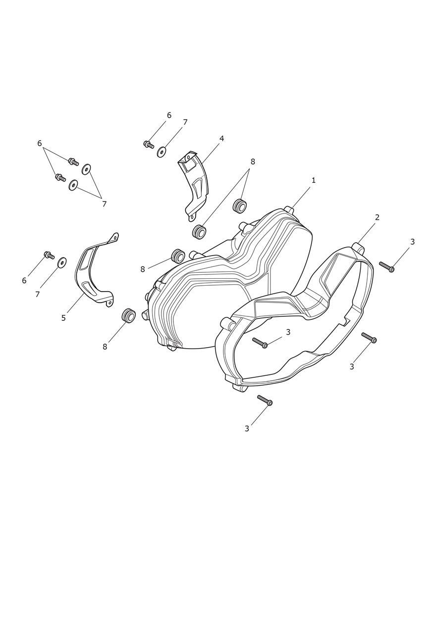 Headlight Assembly exploded diagram