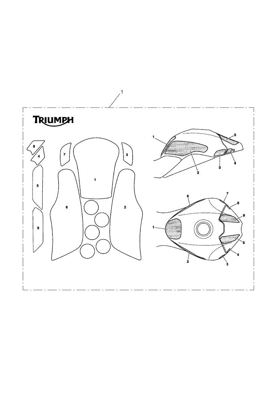 Paint Protection Kit, Type 17 exploded diagram