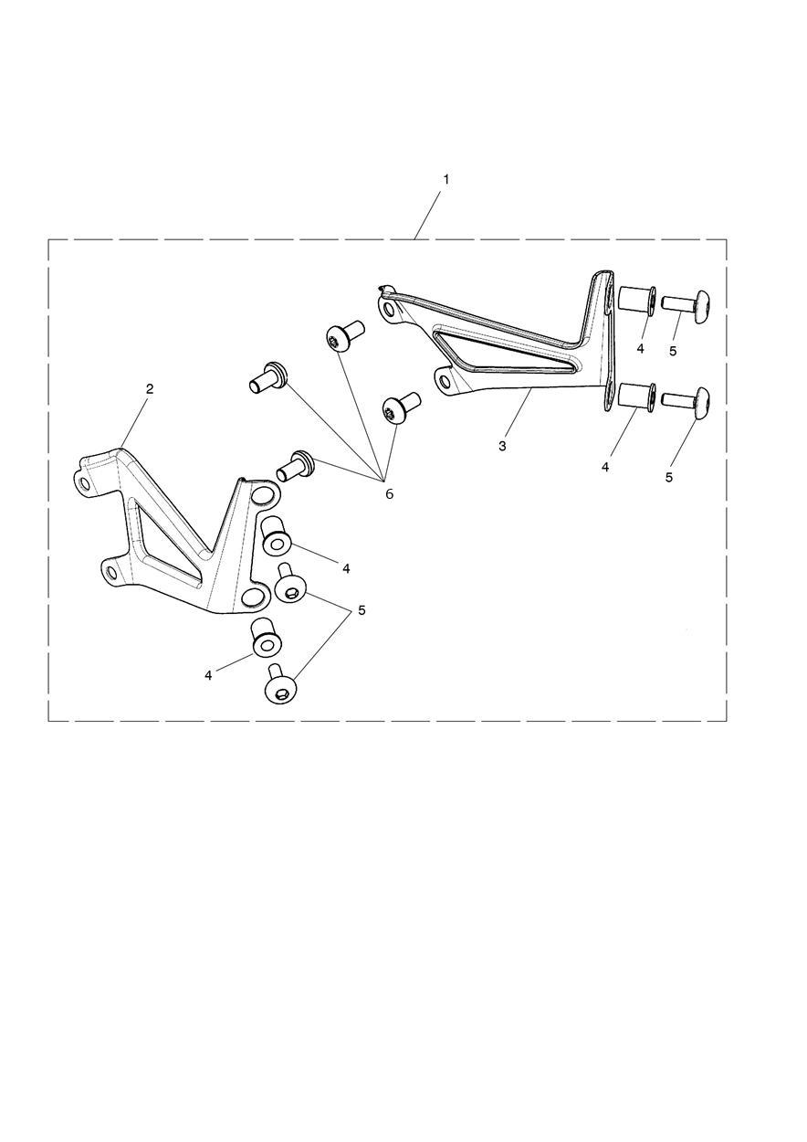 Flyscreen Mounting Kit exploded diagram