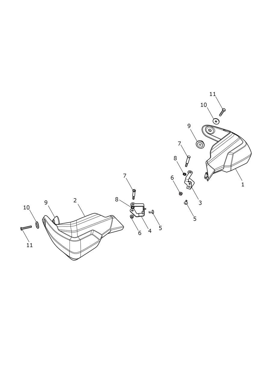 Handguards exploded diagram