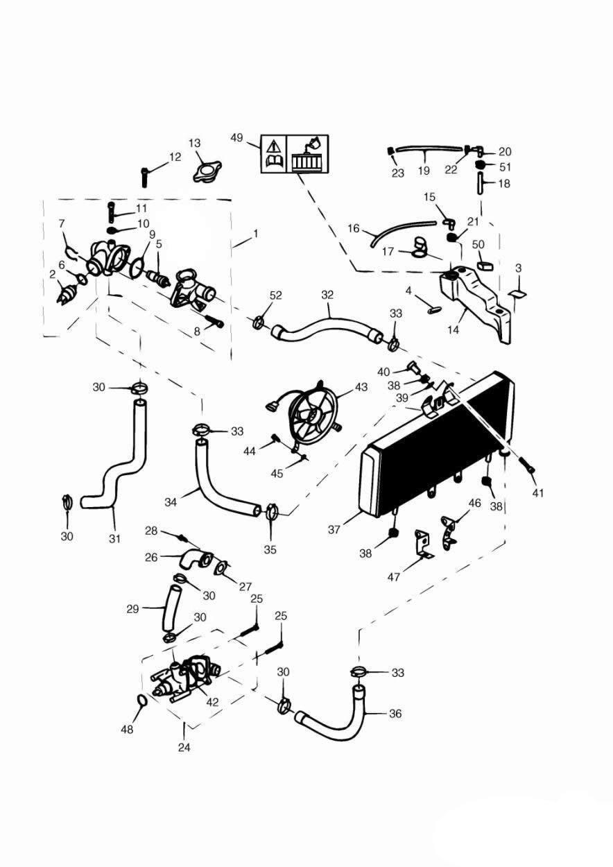 Cooling System exploded diagram
