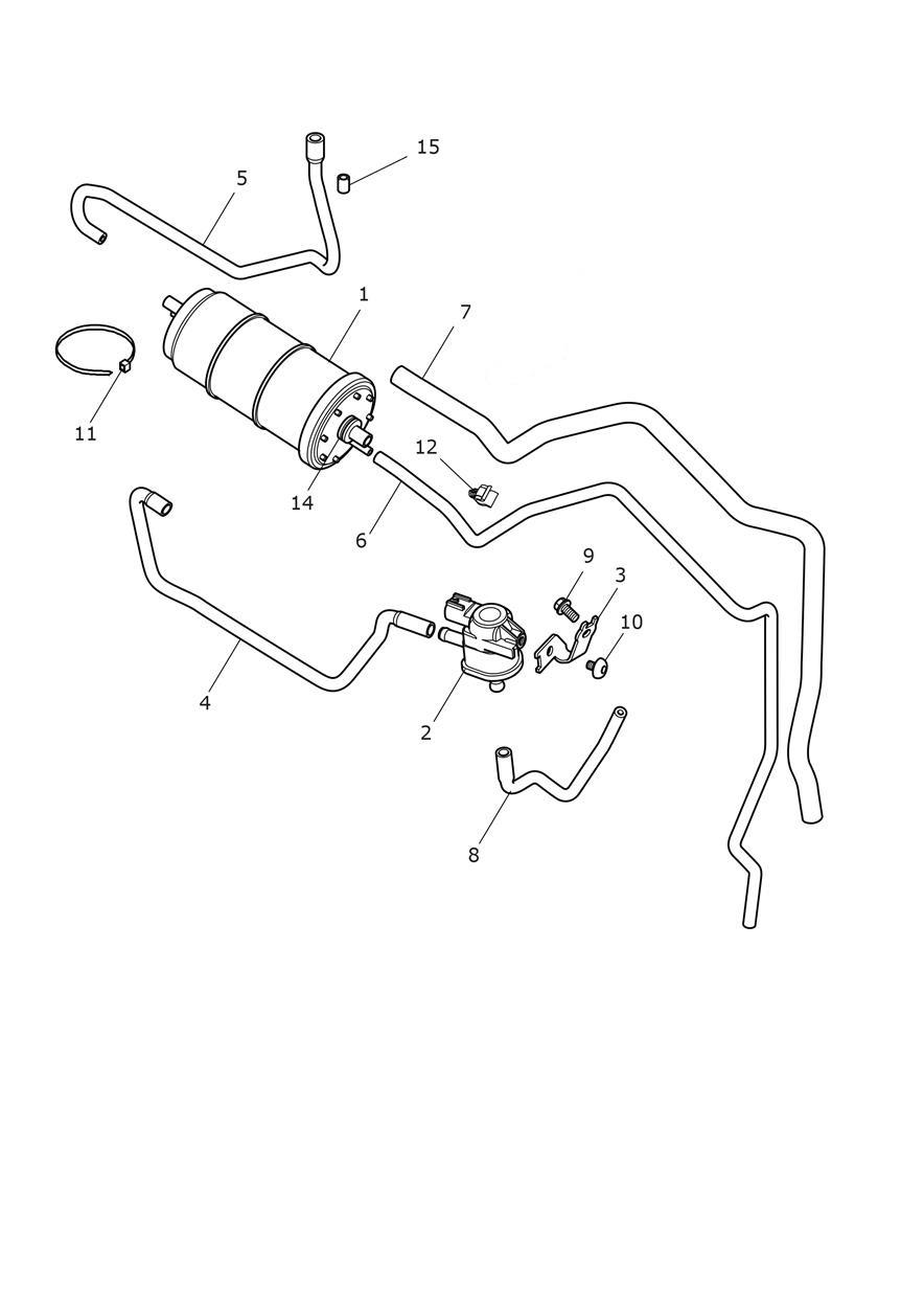 Evap System exploded diagram