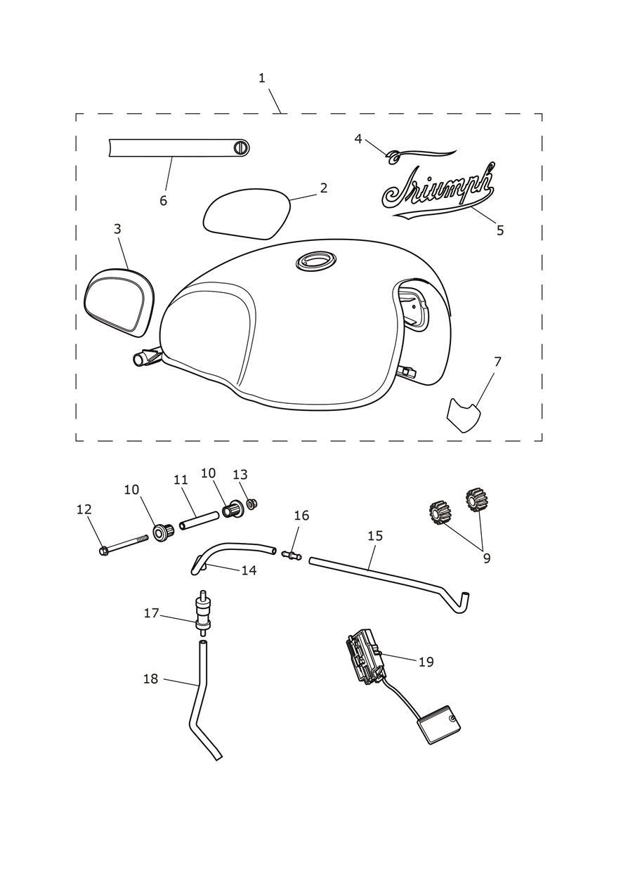 Fuel Tank - Icon Edition exploded diagram