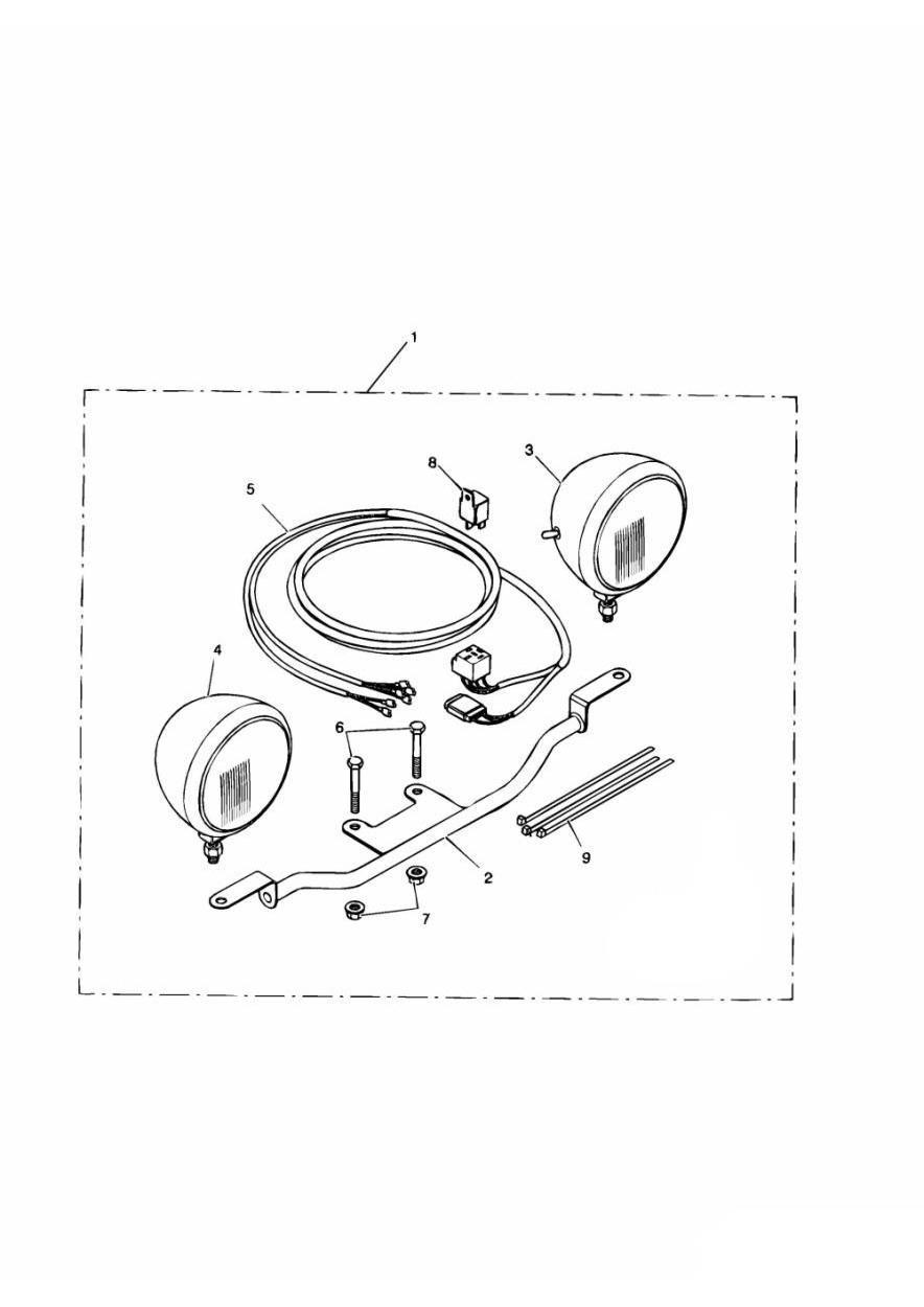 Light Bar Kit exploded diagram