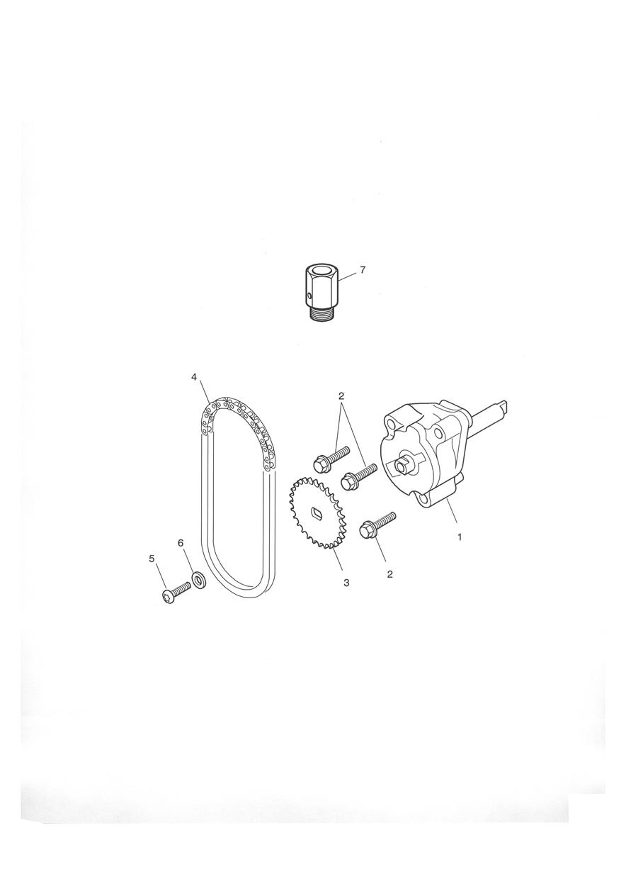 Oil Pump & Drive exploded diagram