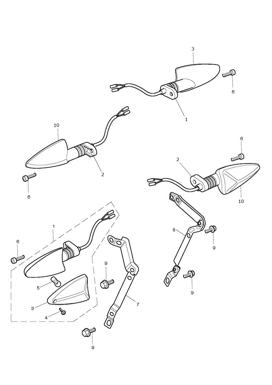 Indicators exploded diagram