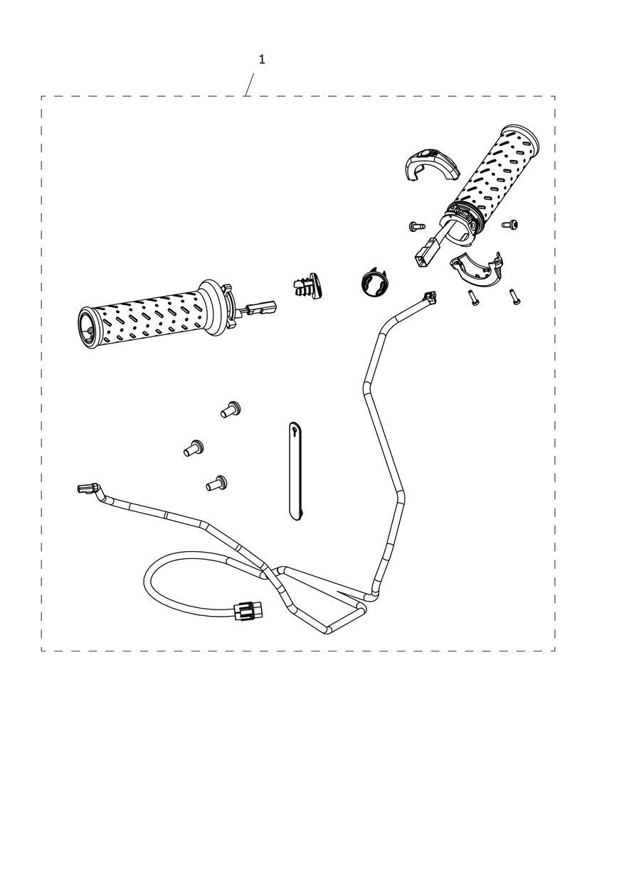 Heated Grip Kit exploded diagram