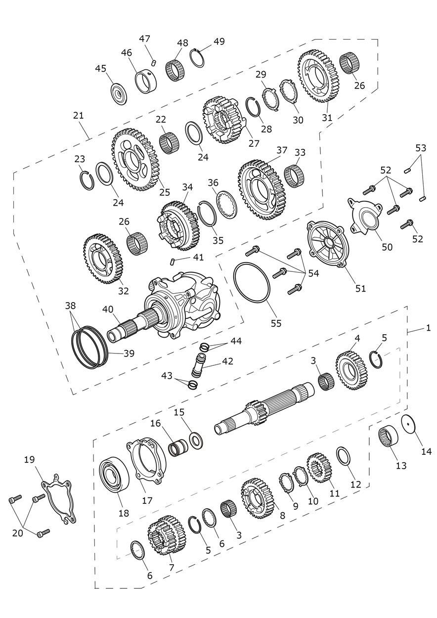 Transmission exploded diagram