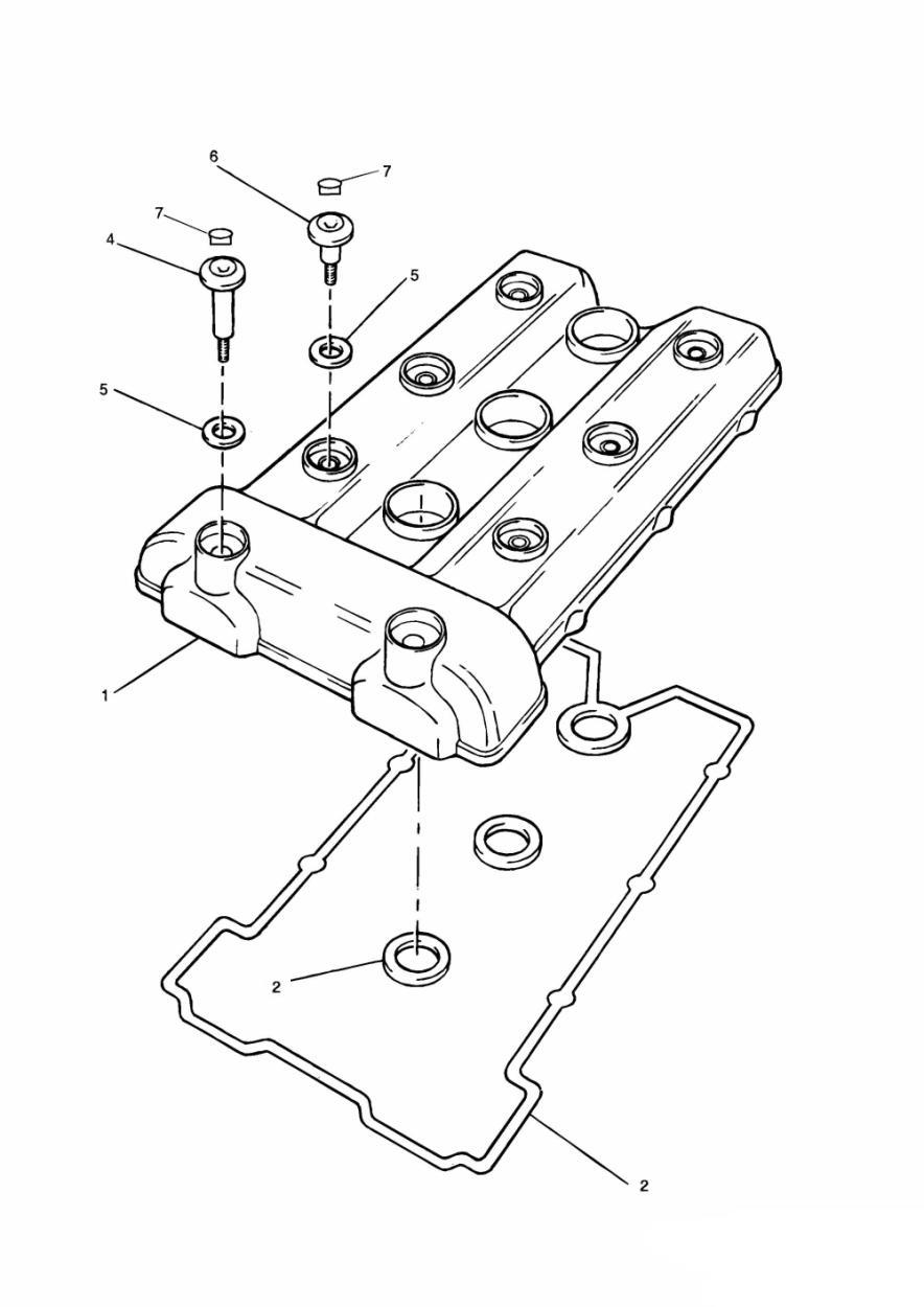 Cam Cover exploded diagram
