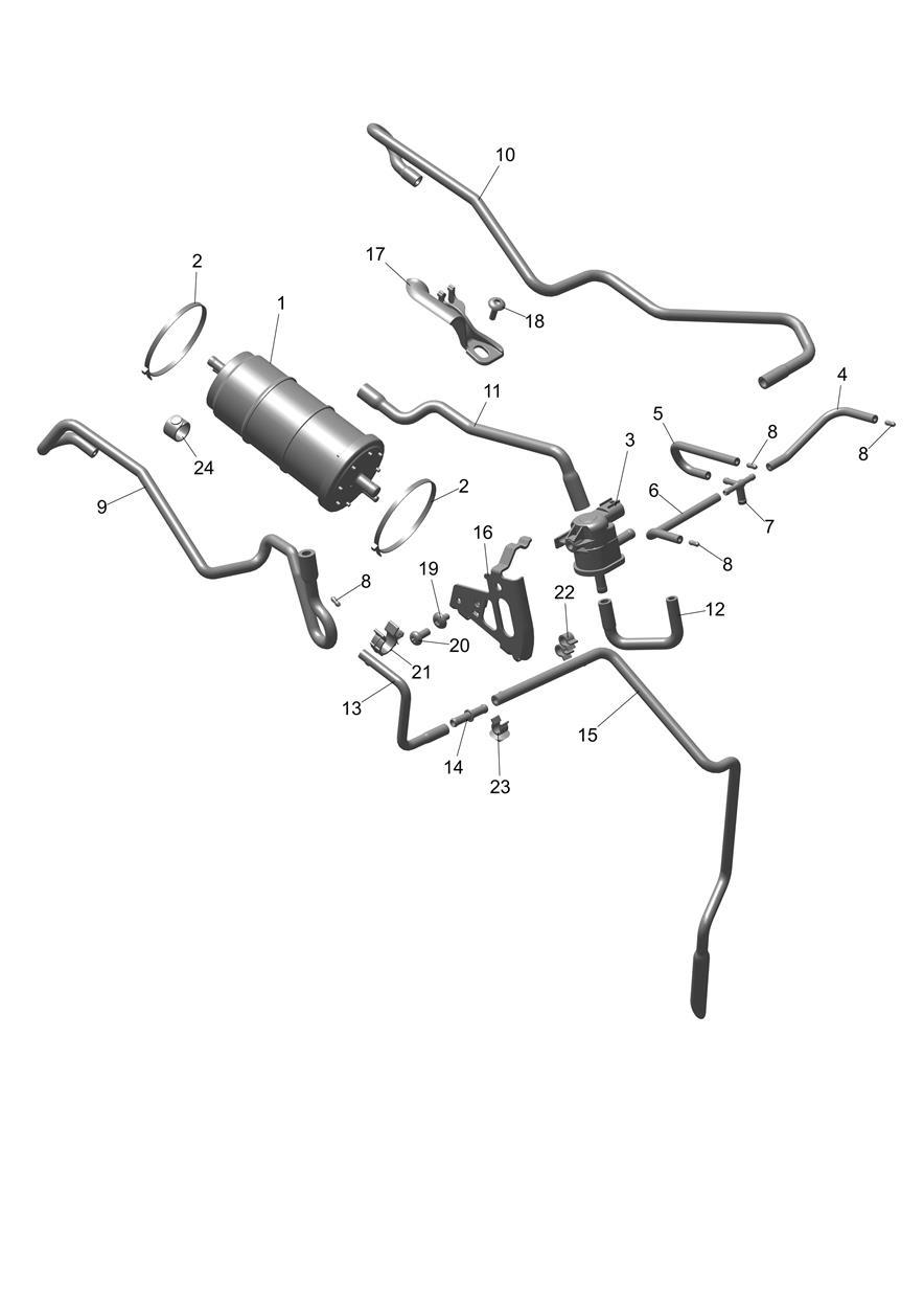 Evap System exploded diagram