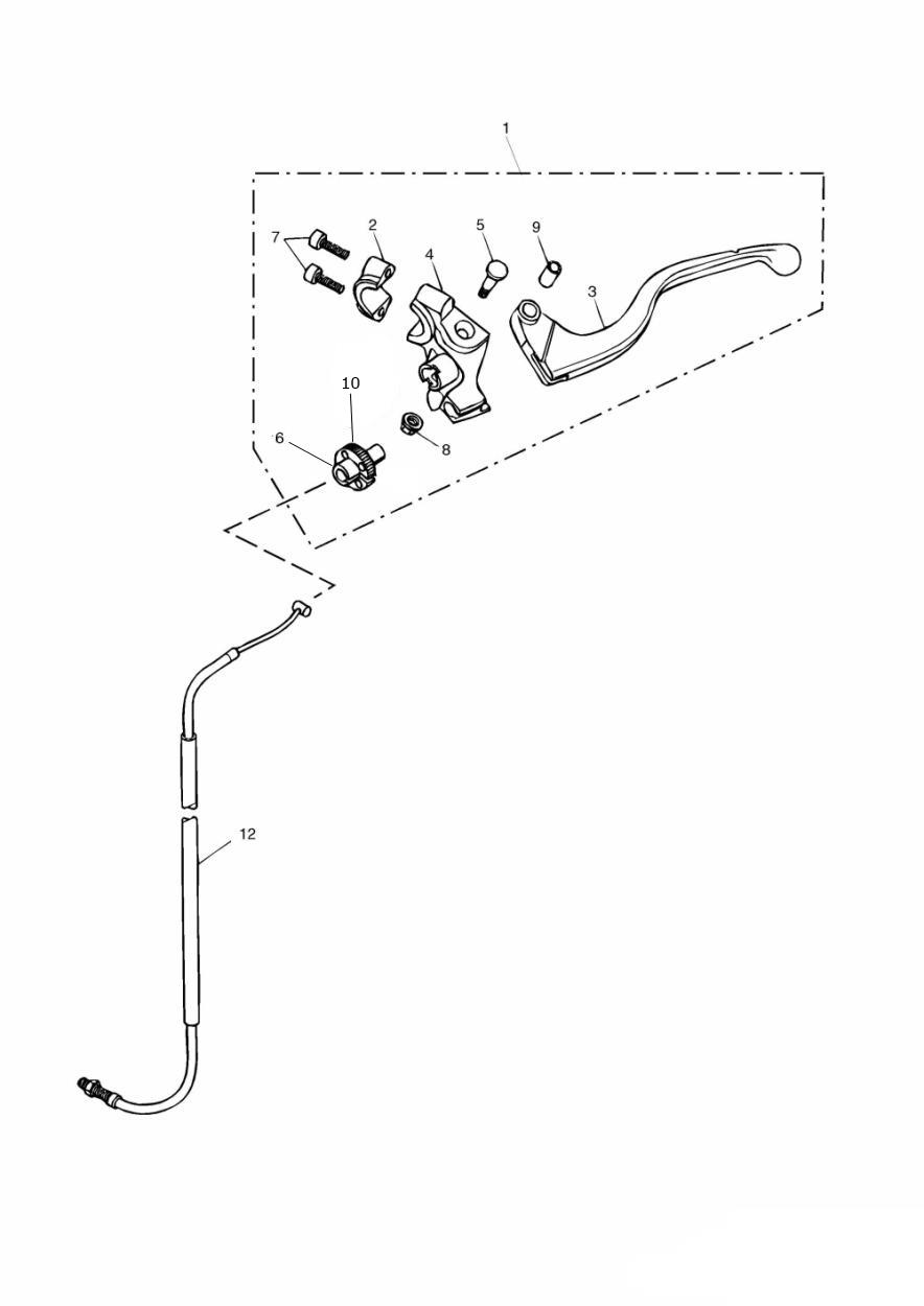Control Cables exploded diagram