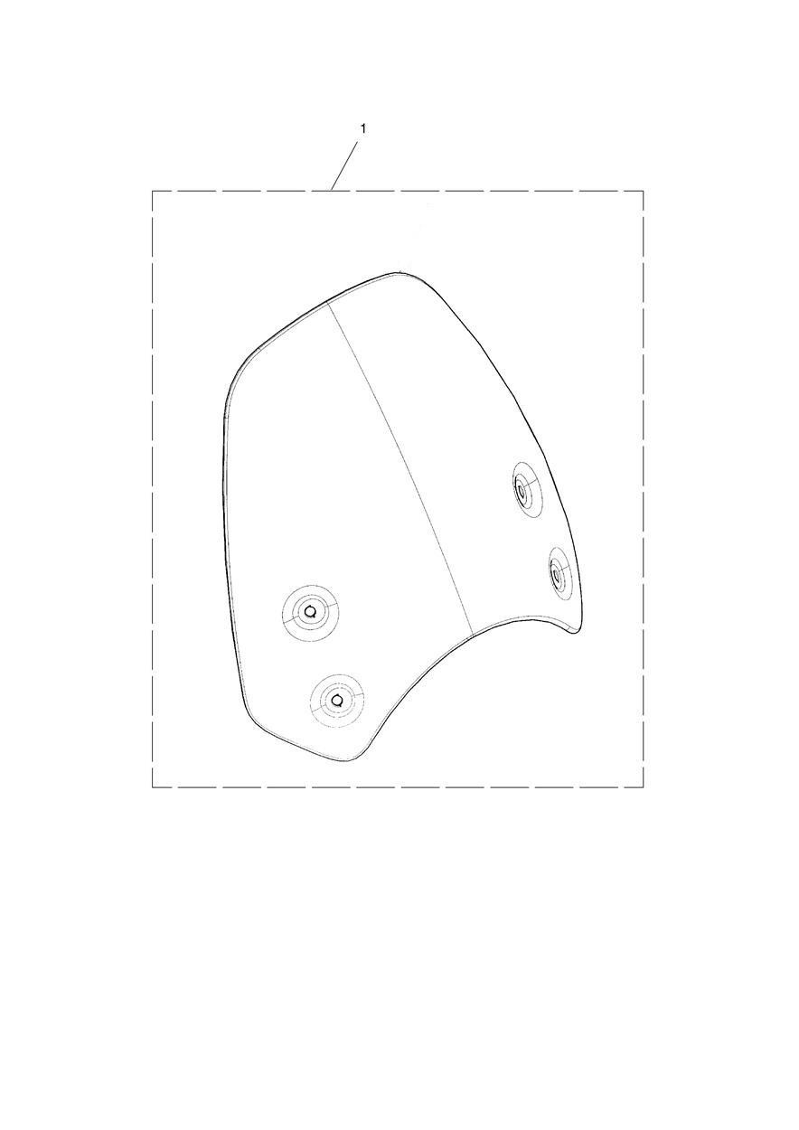 Screen, Tall, Clear exploded diagram