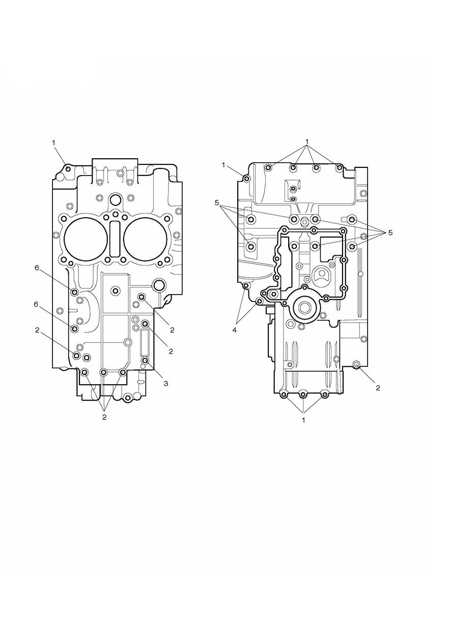 Crankcase Bolts exploded diagram