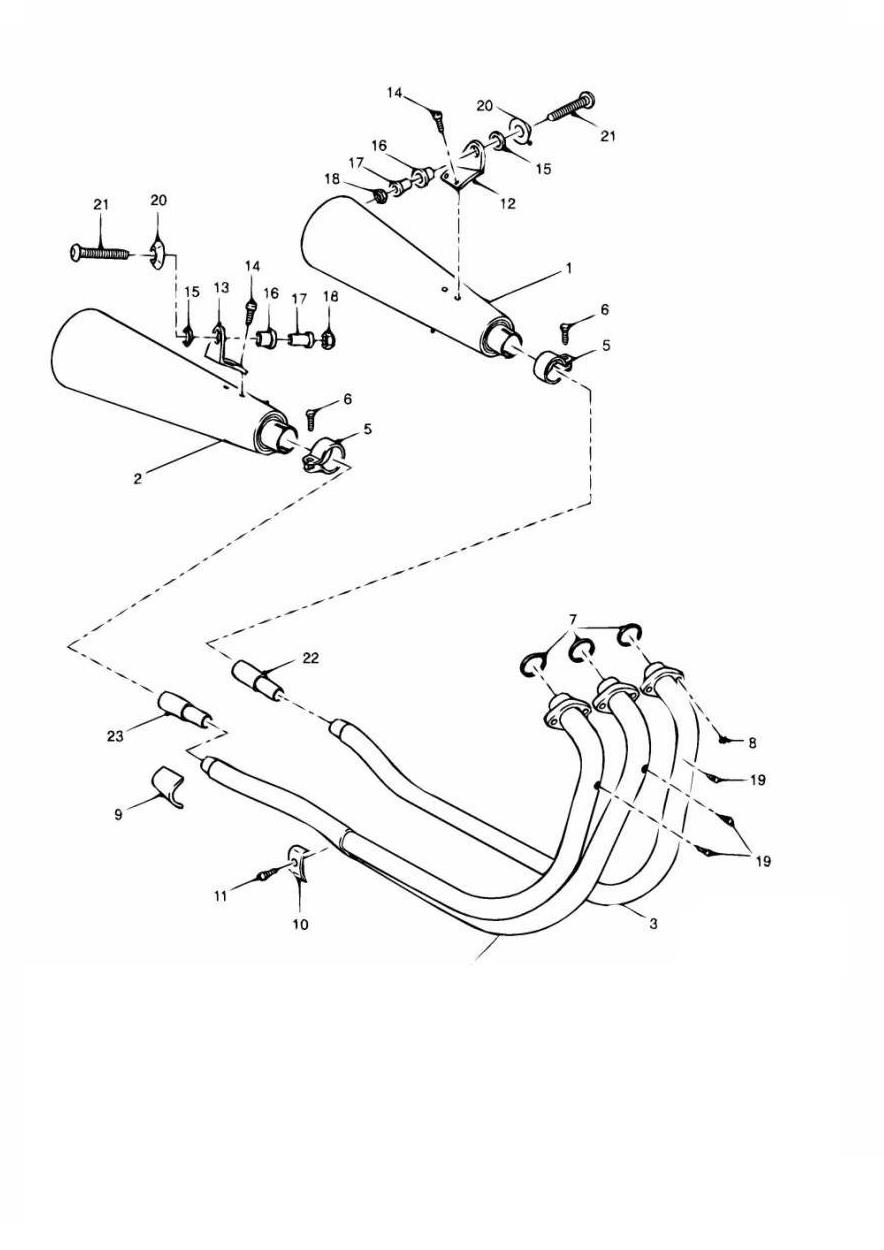 Exhaust System exploded diagram
