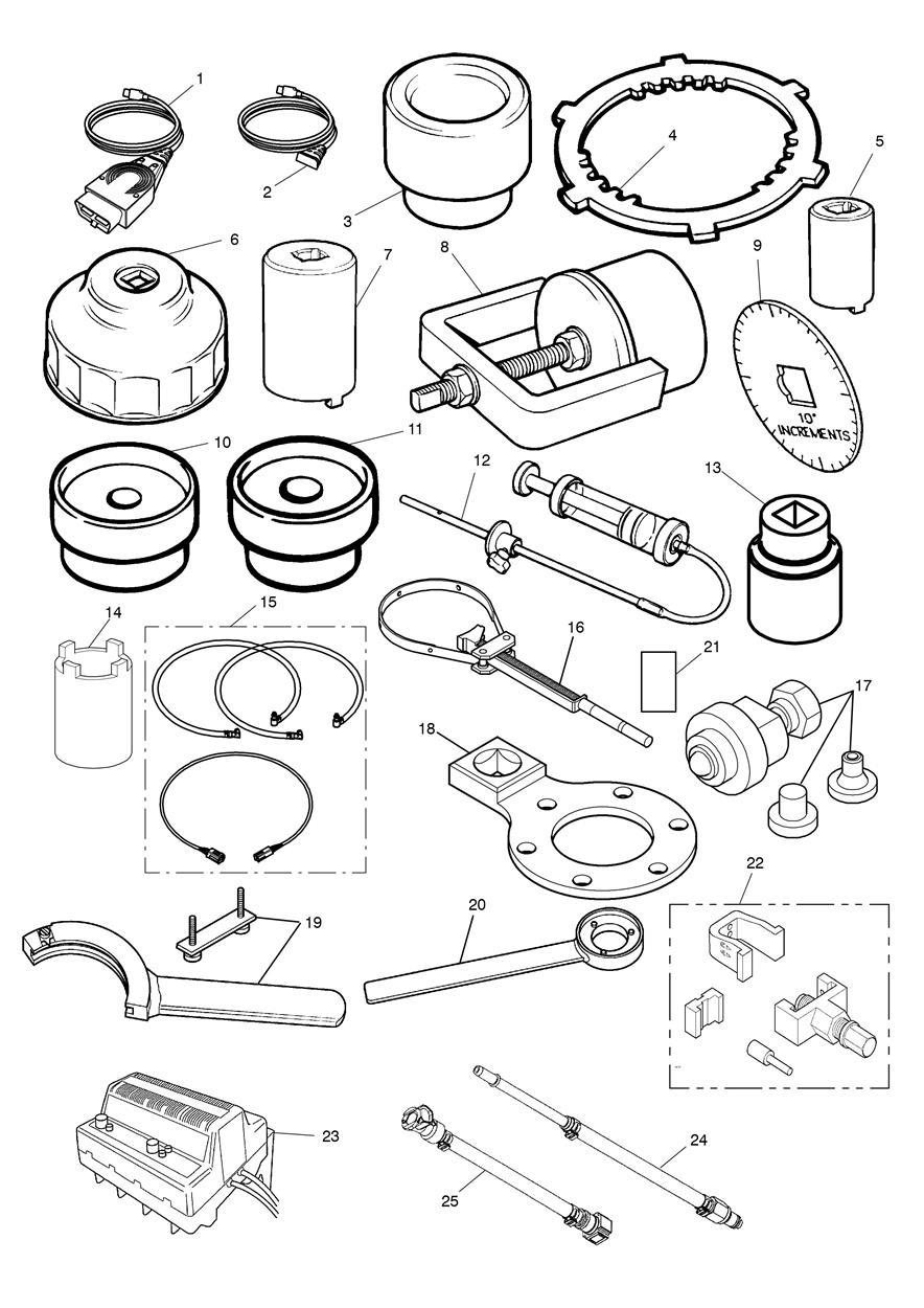 Service Tools exploded diagram