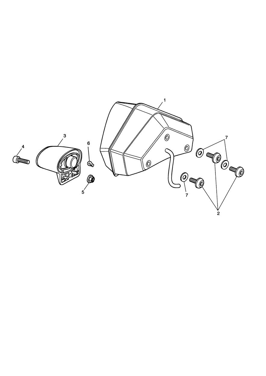 Rear Light exploded diagram