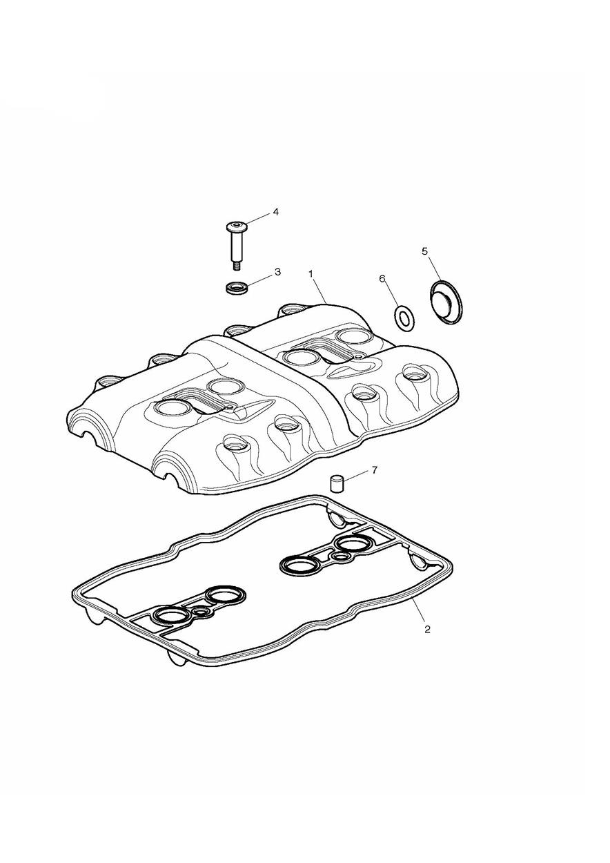 Cam Cover exploded diagram