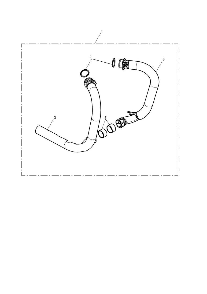 Exhaust Header Pair, Brushed exploded diagram