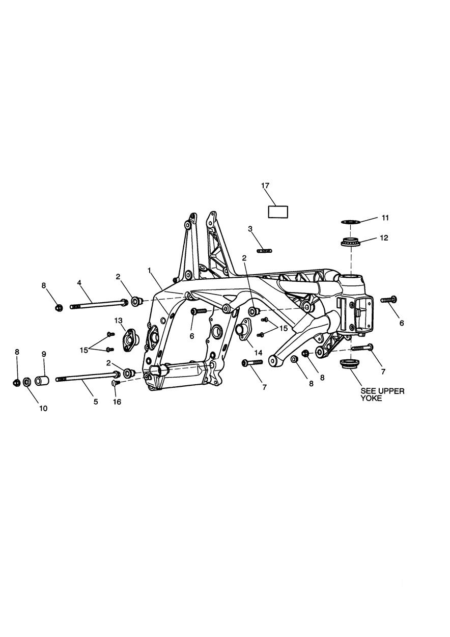 Main Frame & Fittings exploded diagram