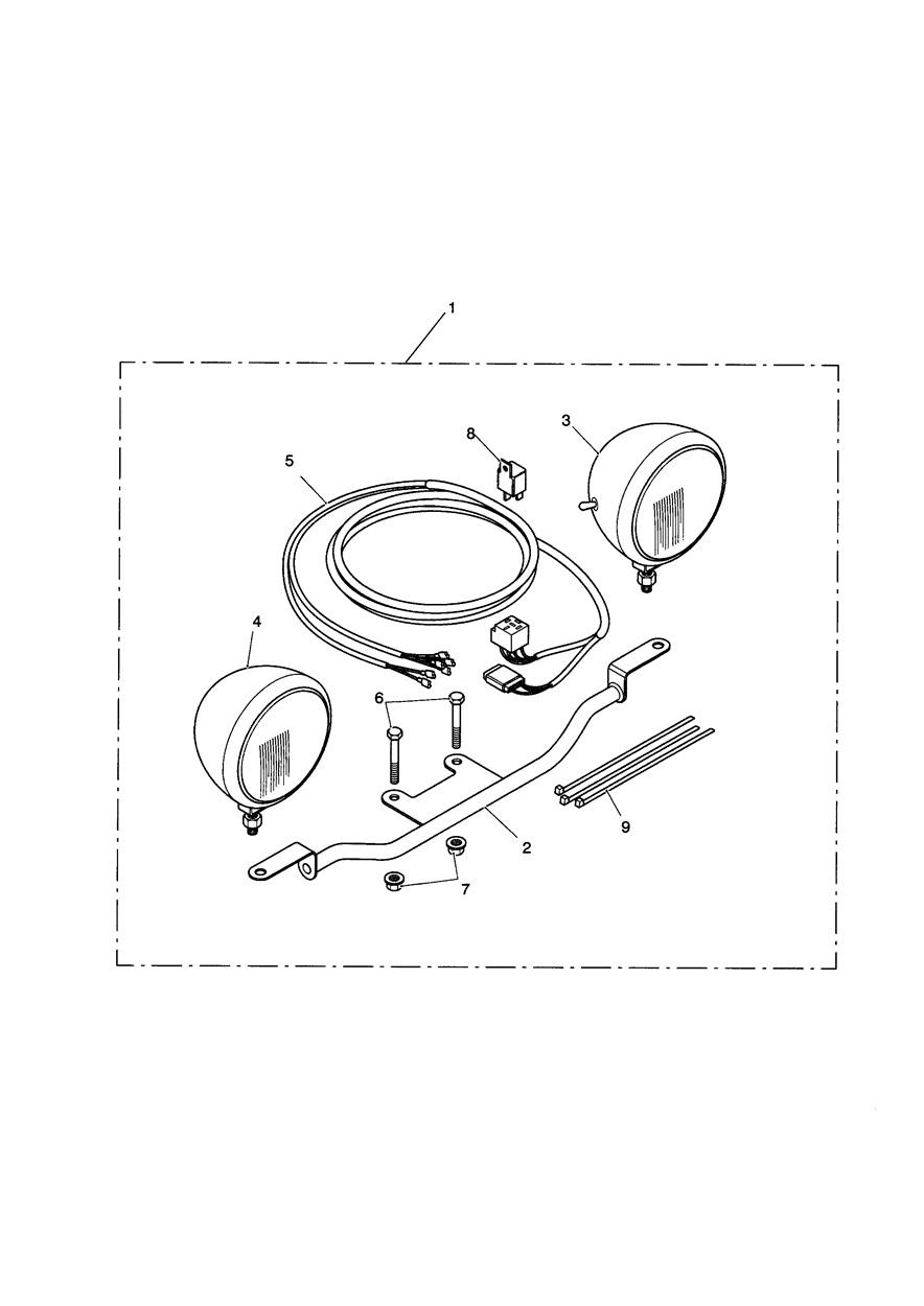 Light Bar Kit exploded diagram