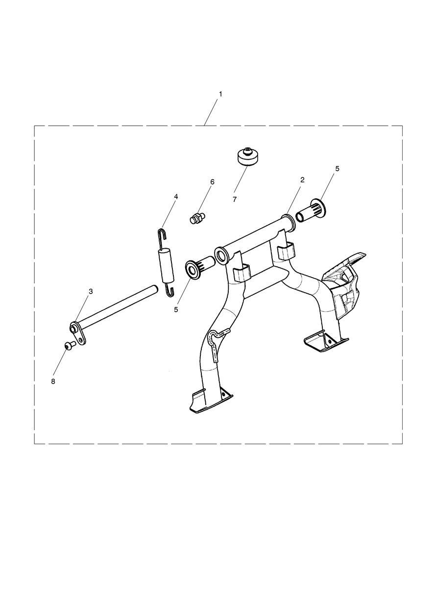 Centre Stand Kit exploded diagram