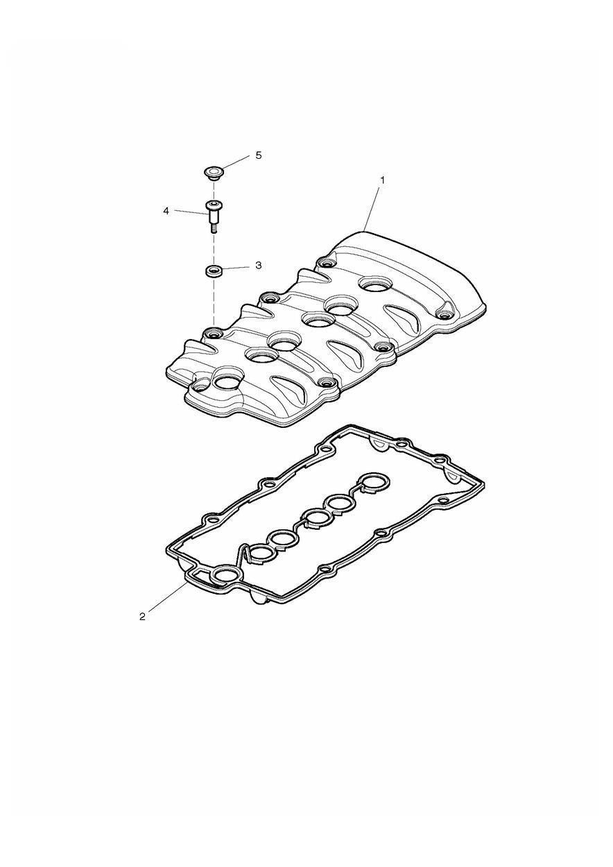 Cam Cover exploded diagram