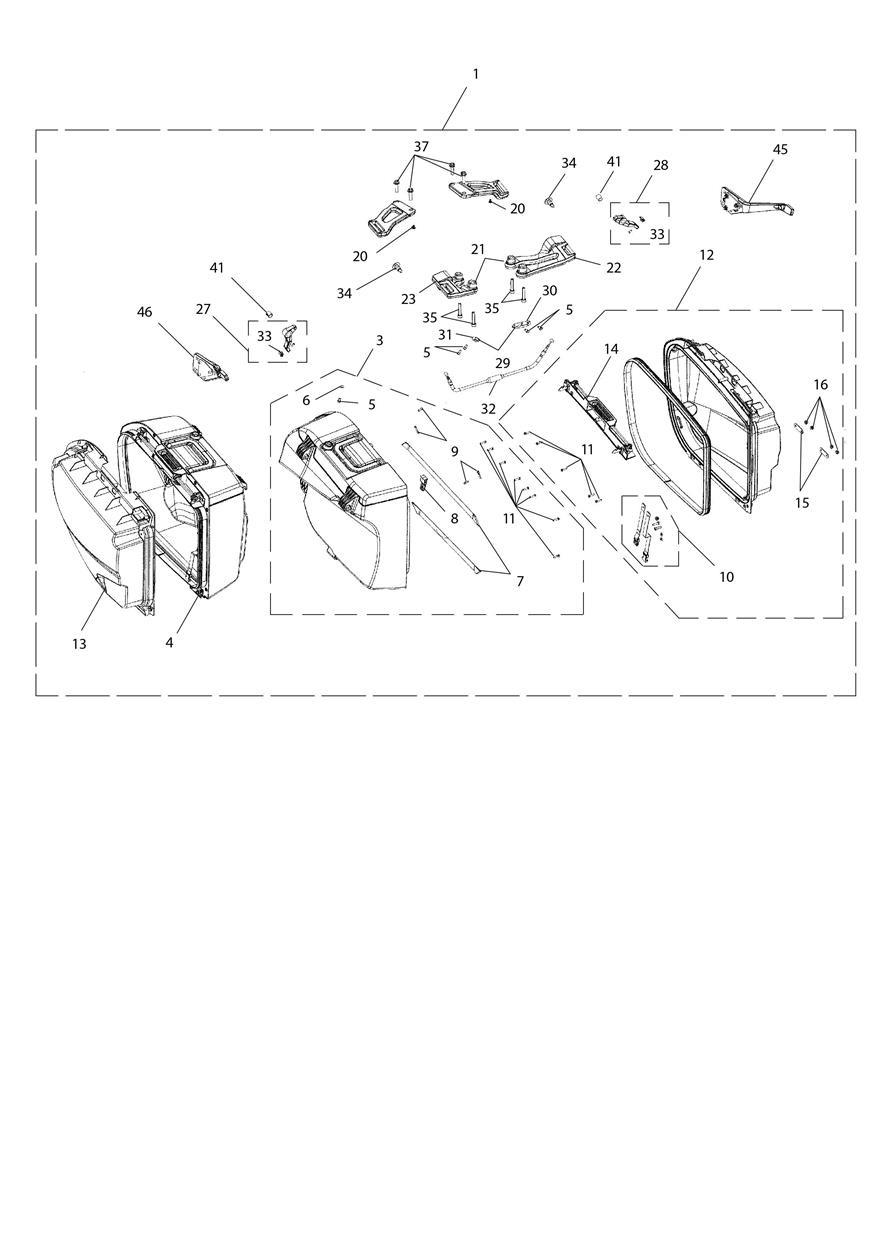 Pannier, 2 Box Kit exploded diagram