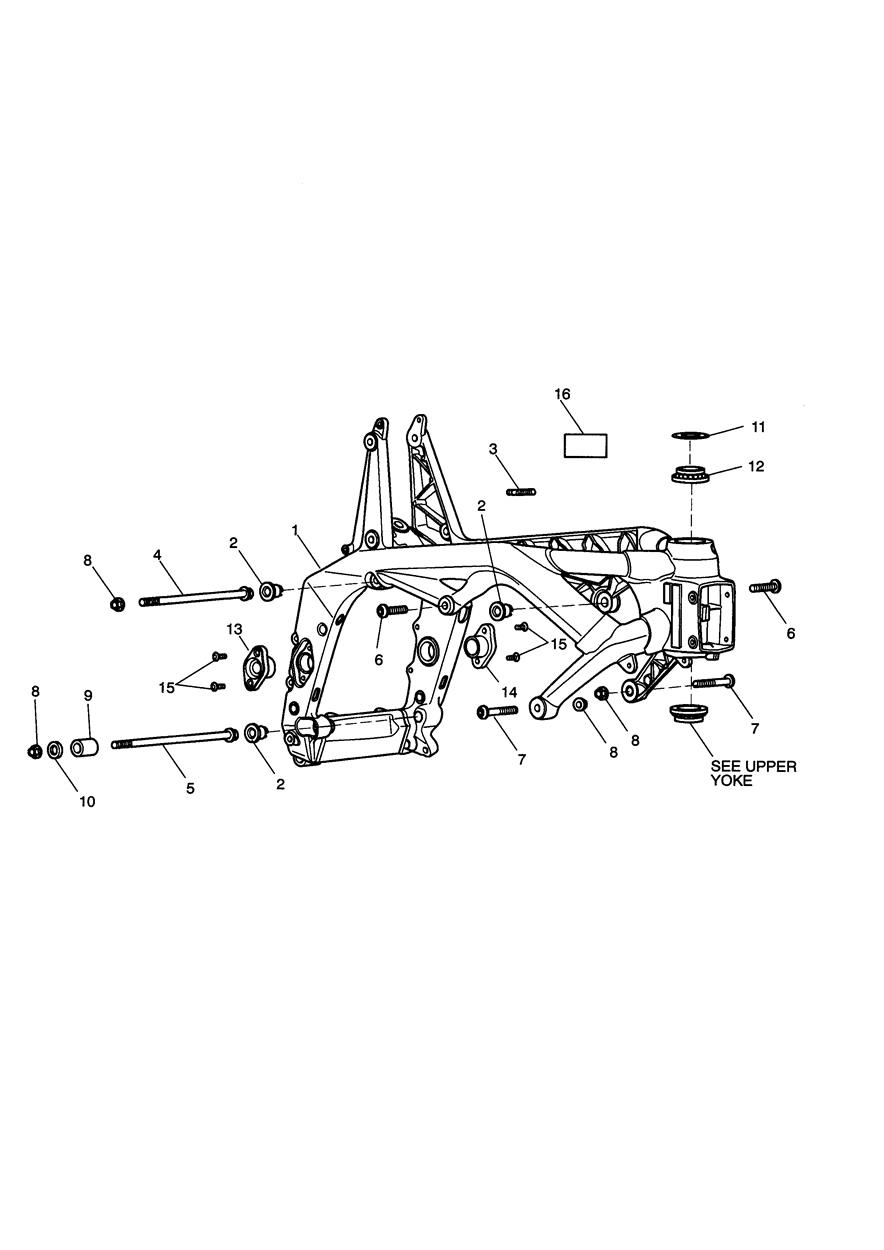 Main Frame & Fittings exploded diagram