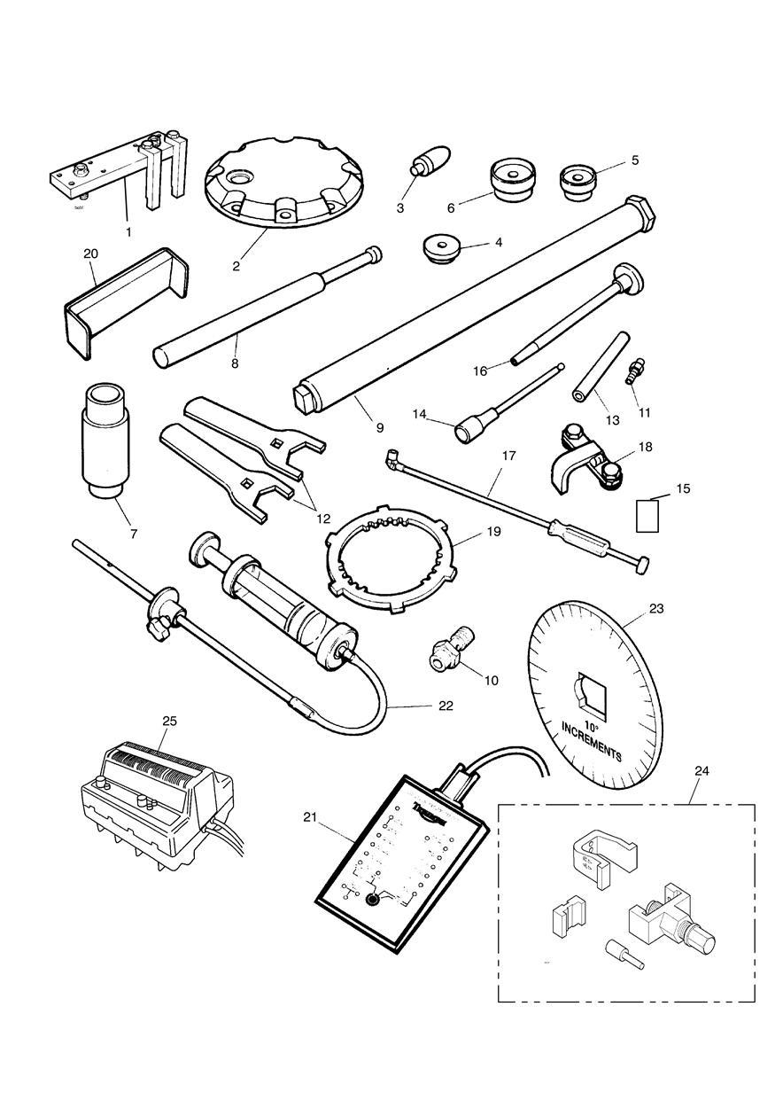 Service Tools exploded diagram