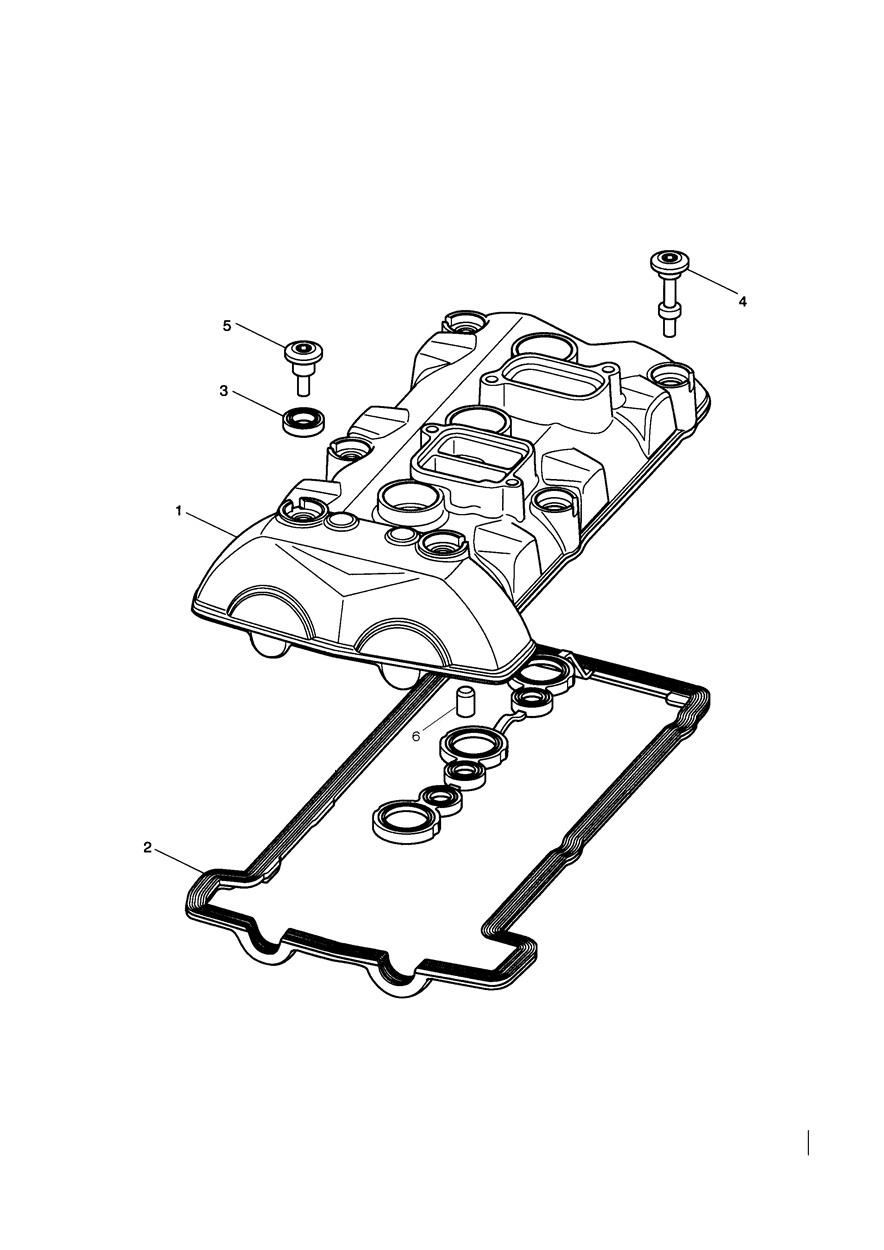 Cam Cover exploded diagram