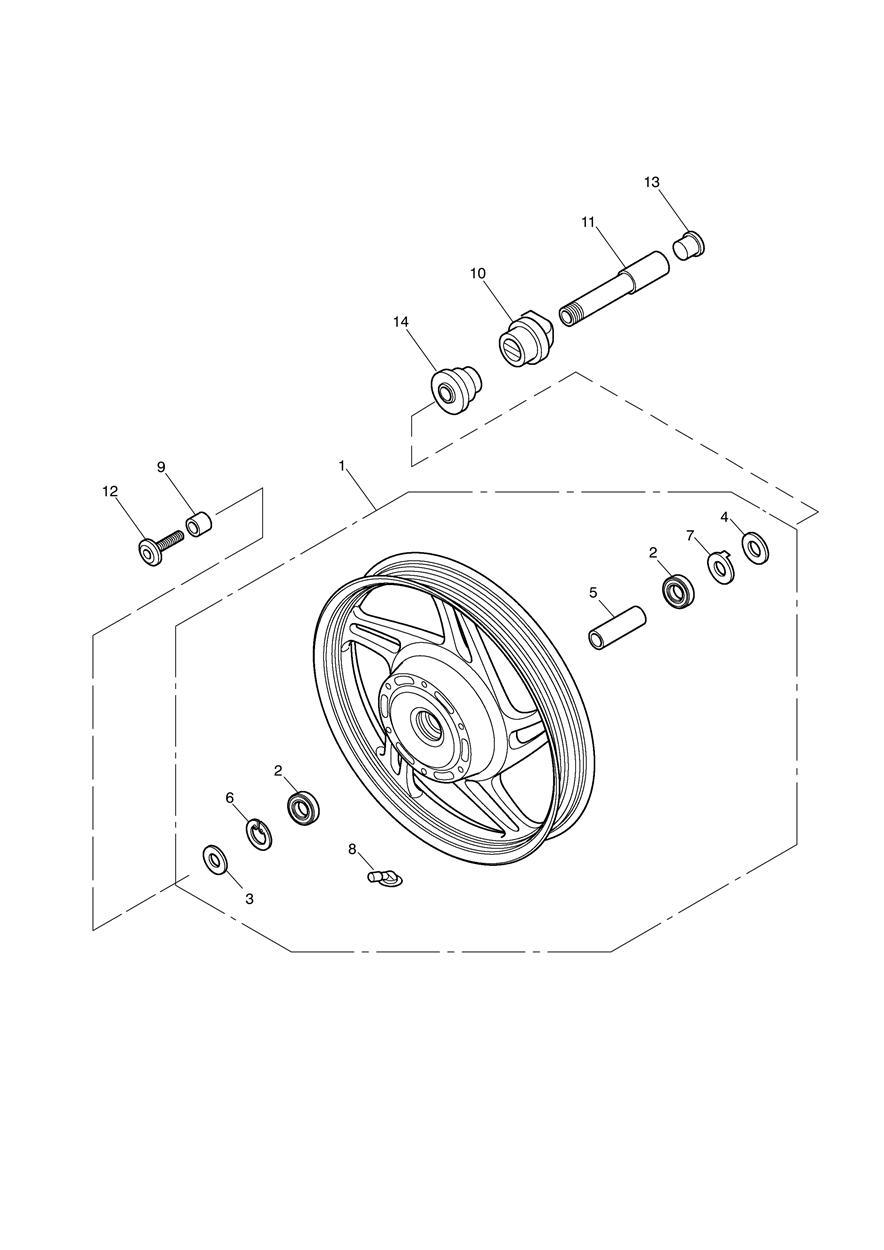Front Wheel exploded diagram