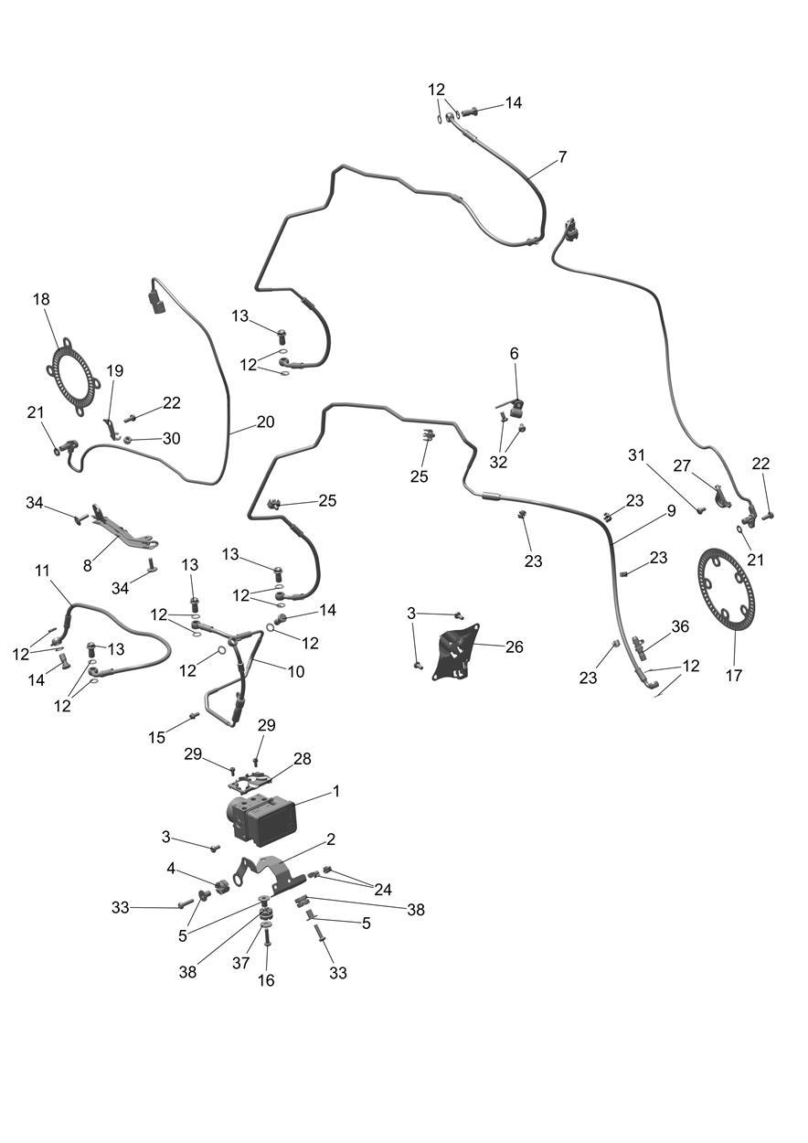 ABS System exploded diagram