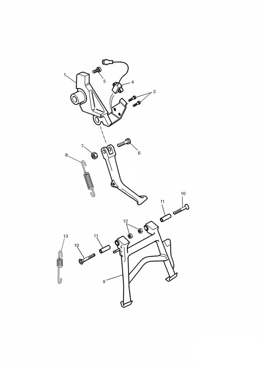 Side Stand exploded diagram
